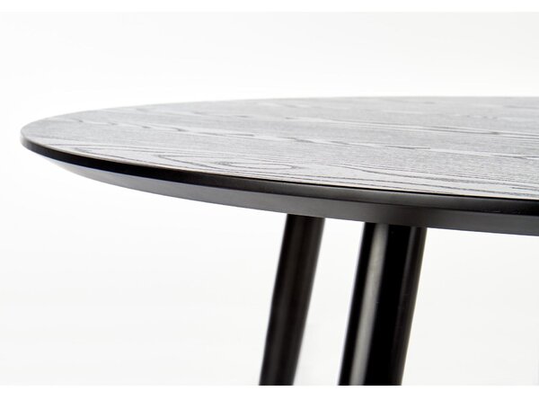 Masa EMBOS, negru/auriu, 120x75 cm
