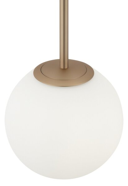 Maytoni Lampă suspendată Basic form, alb/auriu, 1 lumină., reglabil, Auriu / Alamă, Bucătărie, Metal, Modern
