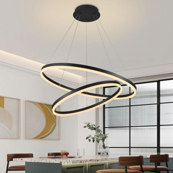 Lustră LED dimabilă pe cablu LED/100W/230V 3000-6500K + telecomandă