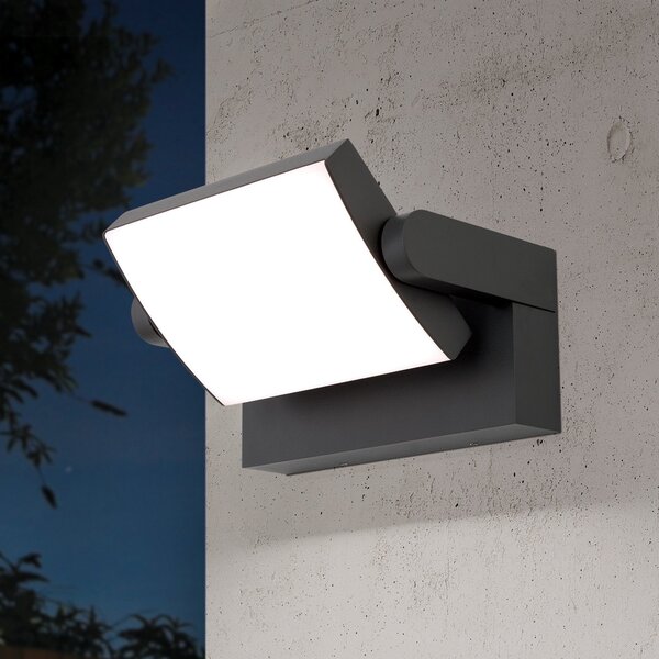ORION Ginger aplică LED de exterior, IP54, CCT, antracit, Negru, Metal, Modern