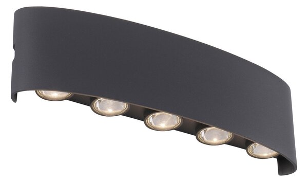 Paul Neuhaus Aplică LED Carlo, 27 cm, negru, Negru, Metal, Modern