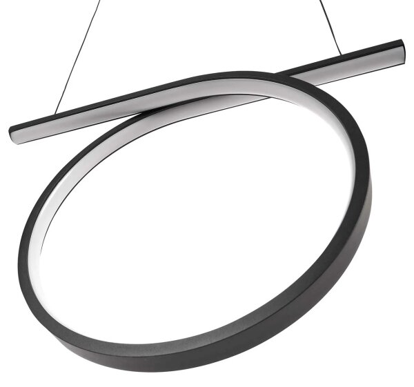 Lustră LED suspendată pe cablu ODETTA LED/30W/230V 4000K negru