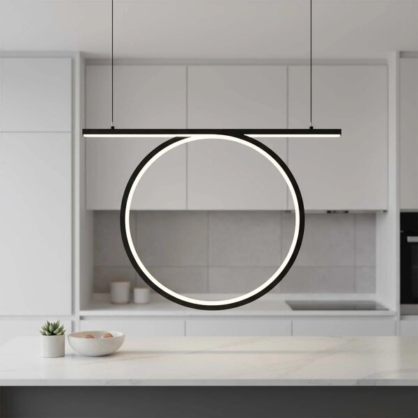 Lustră LED suspendată pe cablu ODETTA LED/30W/230V 4000K negru