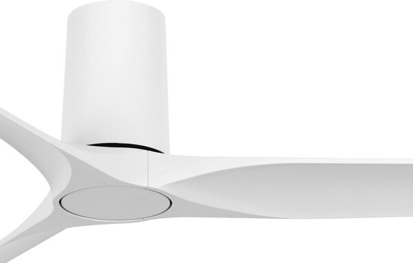 Beacon Lighting Ventilator de tavan Londo, alb, cu motor curent continuu, Ø 132 cm,, Alb, Camera de zi / sufragerie, Plastic, Modern