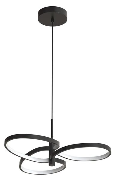 RIBBON Lustră LED pe cablu, 25W, 230V, 4000K, negru