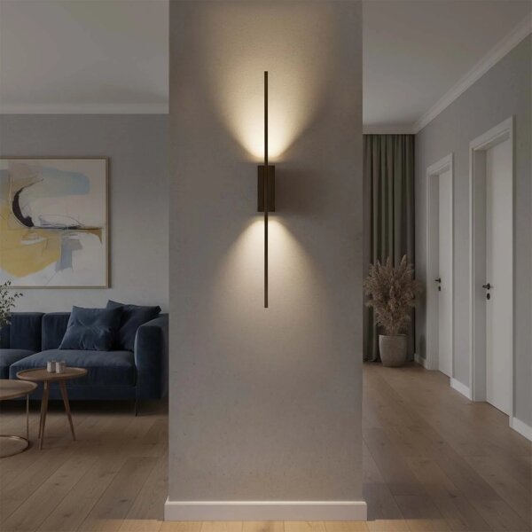Aplică de perete LED AISHA, 12 W, 230 V, 4000 K, 80 cm, negru