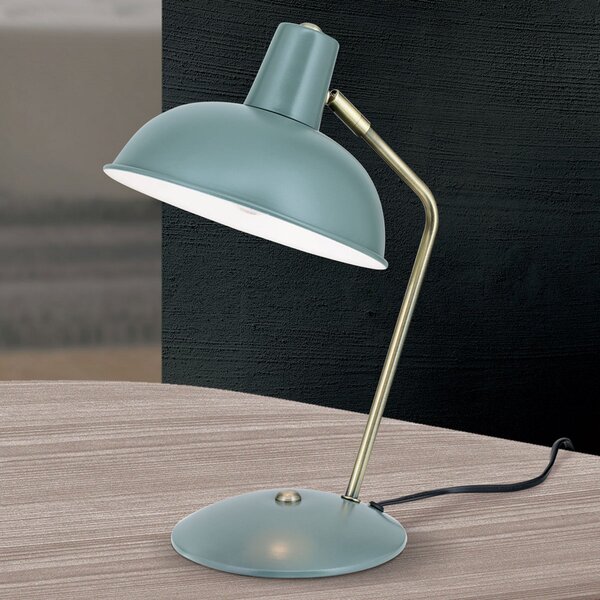 ORION Lampă de masă Fedra vintage, verde, Verde, Studiu / Birou, Metal, Vintage, Umbră de masă