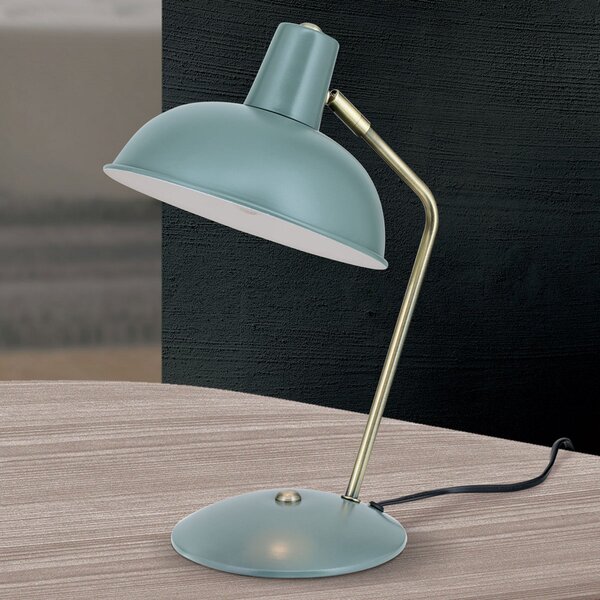 ORION Lampă de masă Fedra vintage, verde, Verde, Studiu / Birou, Metal, Vintage, Umbră de masă