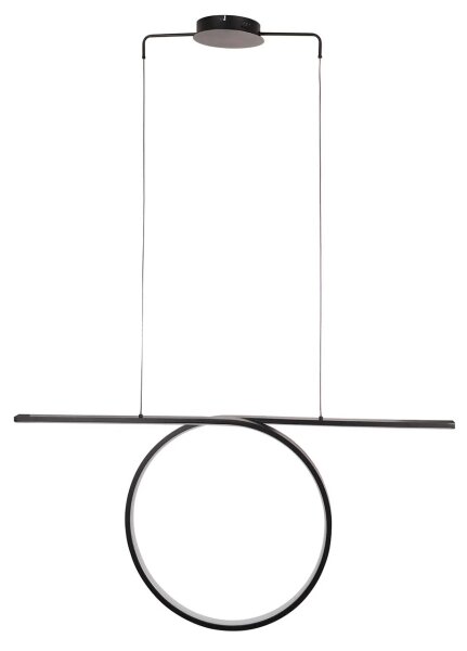 Lustră LED suspendată pe cablu ODETTA LED/42W/230V 4000K neagră