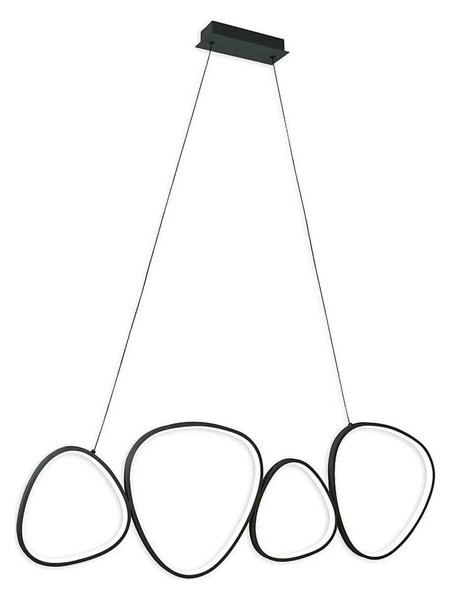 Candelabru suspendat cu cablu LED PETRA, 48W, 230V, 4000K, negru