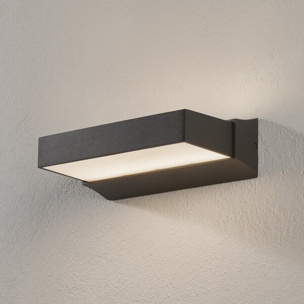 Trio Lighting Aplică LED de exterior Cuando, up/down, Negru, Metal, Modern, Priză de perete sus / jos