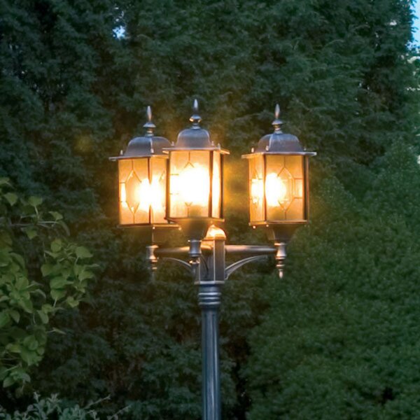 Konstsmide Lampadar Milano, 3 fluxuri, reglabil, Negru, Plastic