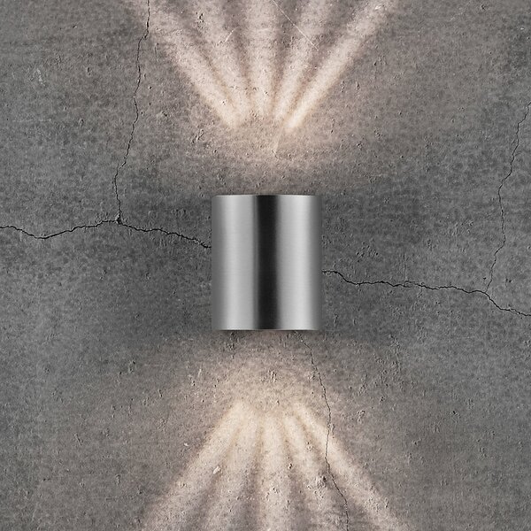 Nordlux Lampă LED pentru exterior Canto 2, 10 cm, oțel inoxidabil, Metalic, Metal, Modern