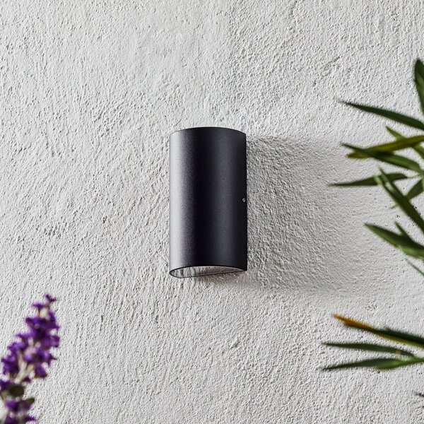 Nordlux Aplică LED de exterior Rold, formă rotundă, Negru, Metal, Modern