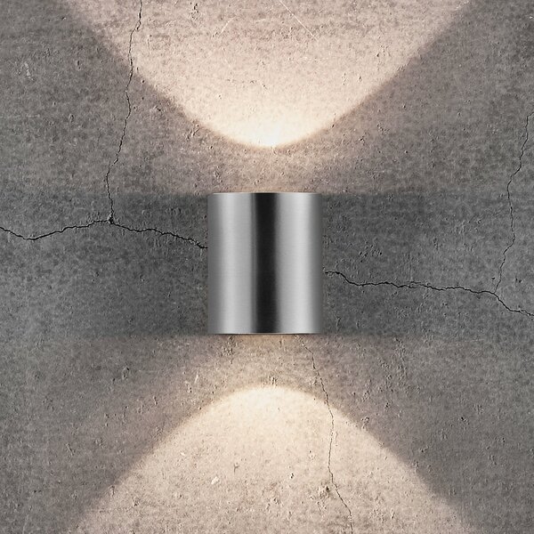 Nordlux Lampă LED pentru exterior Canto 2, 10 cm, oțel inoxidabil, Metalic, Metal, Modern
