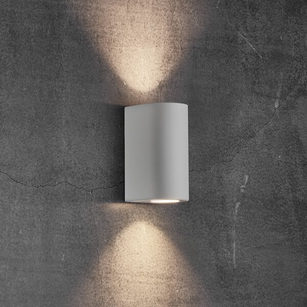 Nordlux Aplică de exterior Canto Maxi 2, alb, Alb, Metal, Modern