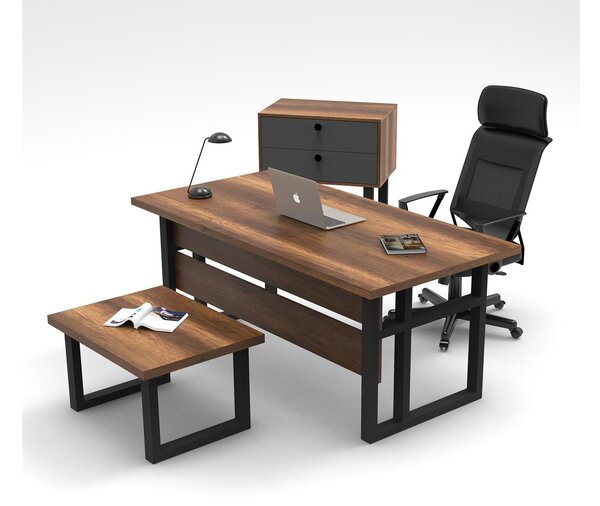 Z0ND0 Set mobilier birou Minnie 8 (nuc baroc + antracit). 1107153