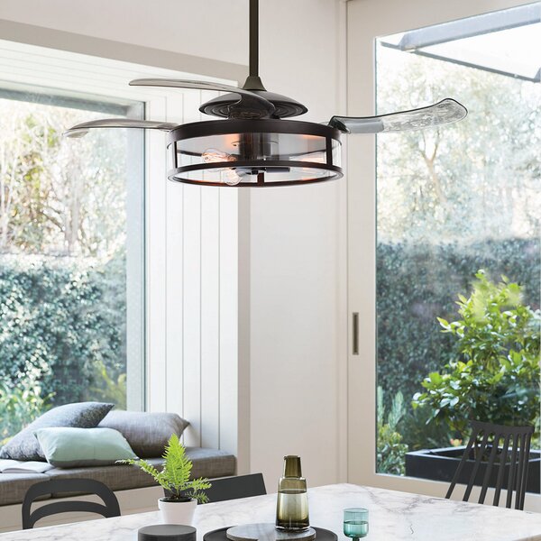 Beacon Lighting ventilator de tavan Fanaway Classic lumină neagră silențioasă, Gri, Plastic