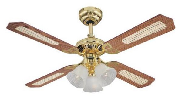 Westinghouse Ventilator Princess Trio, din lemn, silențios, Ø 105 cm, Lemn, Camera de zi / sufragerie, Lemn