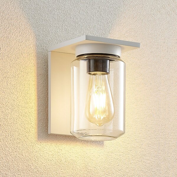 Lampă de Exterior Lucande, Semka, reglabil, Alb, Terasă, Metal, Modern