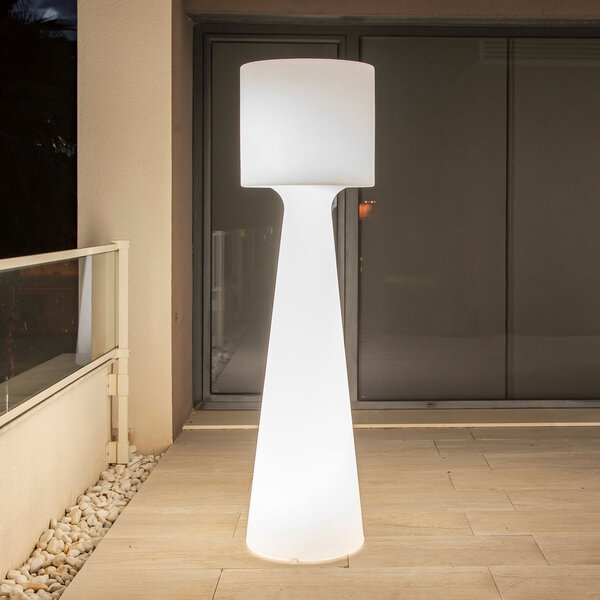 Newgarden Grace Lampadare de podea cu LED, baterie reîncărcabilă, înălțime, reglabil, Alb, Plastic, Modern