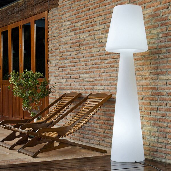 Newgarden Lola lampadar înălțime 165 cm alb cald, Alb, Plastic, Modern