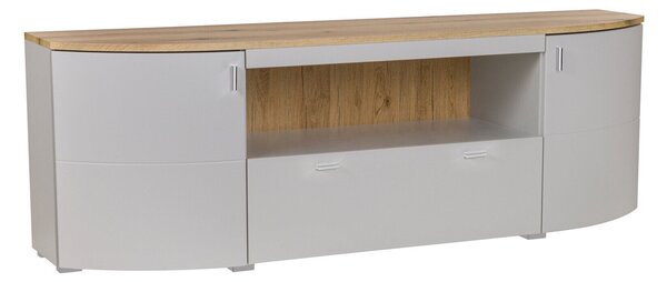 Comodă TV Tenelmo 114Stejar, Gri, 18x6x4cm