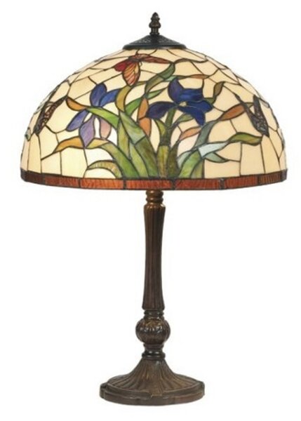 Artistar Elanda lampă de masă în stil Tiffany, 62 cm, Multicolor, Camera de zi / sufragerie, Metal, Tiffany