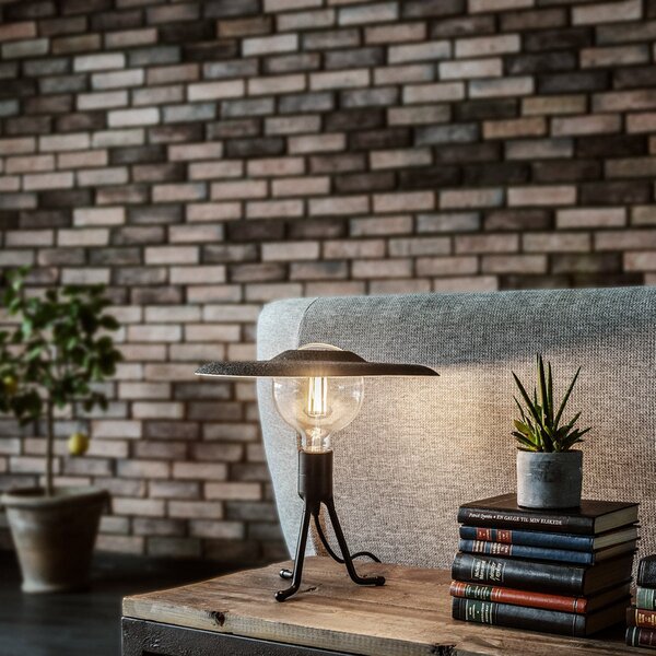 UMAGE Shade lampă de masă negru/pâslă, Negru, Camera de zi / sufragerie, Țesătură / Textil, Modern, Tripod