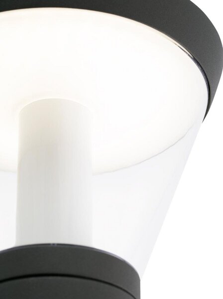 FARO BARCELONA Aplică LED de exterior cu personalitate Shelby, Negru, Metal, Modern