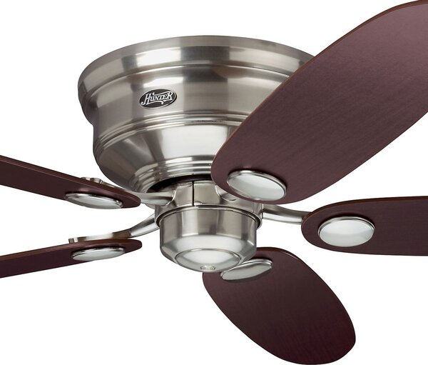 Hunter Low Profile III ventilator maro/arțar, Maro / Rugină, Camera de zi / sufragerie, Lemn, Modern