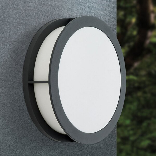 ORION Aplică de exterior Henry, Ø 30cm antracit, reglabil, Negru, Metal, Modern