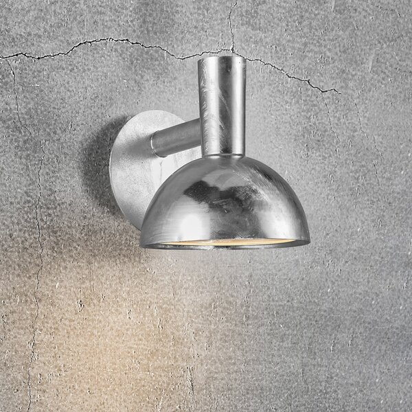 Nordlux Aplică de exterior Arki cromat rezistent la apa mare Ø 20 cm, reglabil, Gri, Metal, Modern