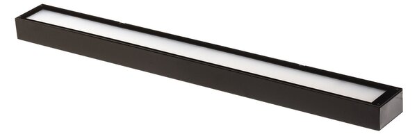 MCJ Aplică Mera LED, lățime 80 cm, negru, 4000K, Negru, Hol, Metal, Modern