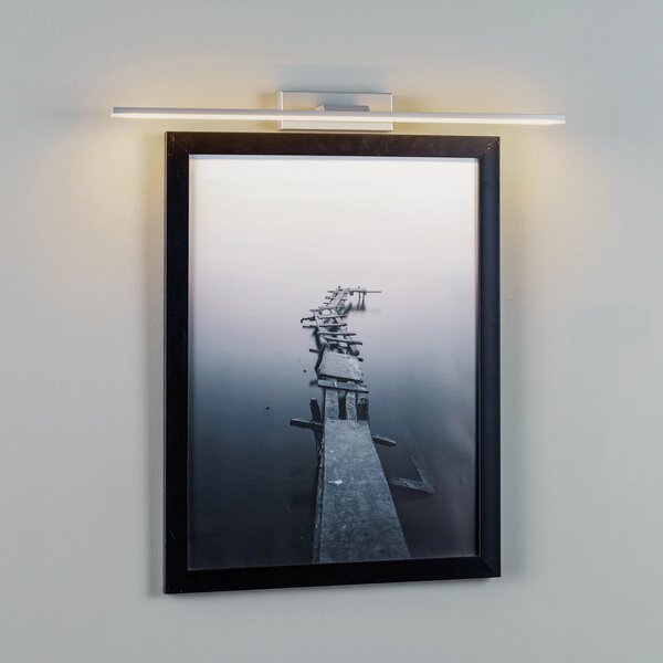 MCJ Aplică cu LED Miroir 60 cm aluminiu 3000K, Metalic, Baie, Metal, Modern