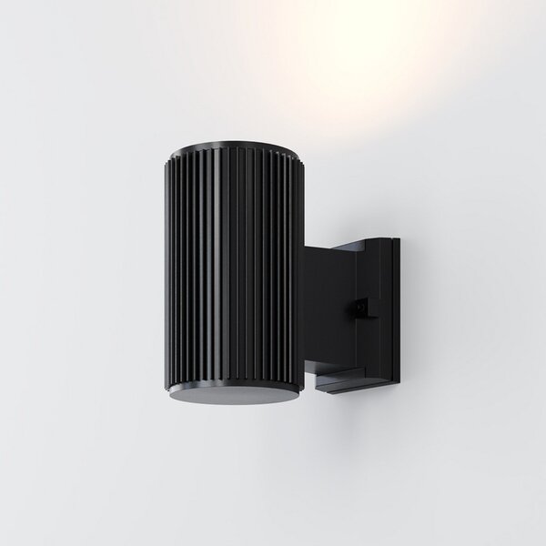 Maytoni Rando aplică de exterior, 1 flux, negru, reglabil, Negru, Metal, Modern