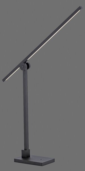 PURE Grafo lampă de masă LED cu dimmer senzor, reglabil, Negru, Studiu / Birou, Metal, Modern