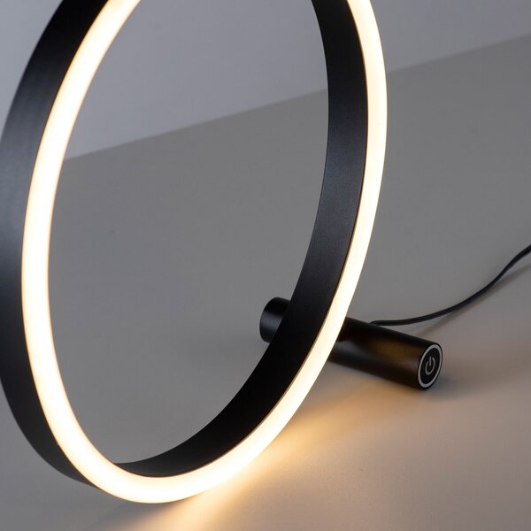 JUST LIGHT. GmbH Lampă de masă LED Ritus, antracit, reglabil, Negru, Camera de zi / sufragerie, Metal, Modern