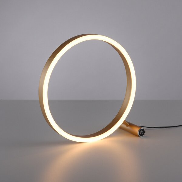 JUST LIGHT. GmbH Lampă de masă LED Ritus, alamă mată, reglabil, Bronz / Alamă Veche, Camera de zi / sufragerie, Metal, Modern