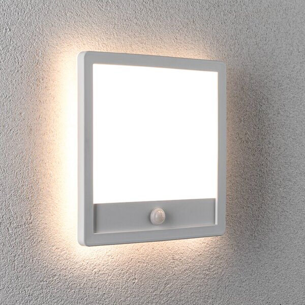 Paulmann Lampă LED pentru exterior Lamina, albă, IP44, senzor, Alb, Plastic, Modern
