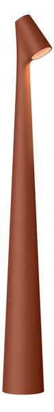 Vibia Lampa de masă cu baterie LED Africa, înălțime 45 cm, teracotă, reglabil, Maro / Rugină, Camera de zi / sufragerie, Metal, Design