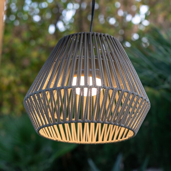 Newgarden Conta lampă suspendată LED, taupe, reglabil, Gri, Plastic, Modern