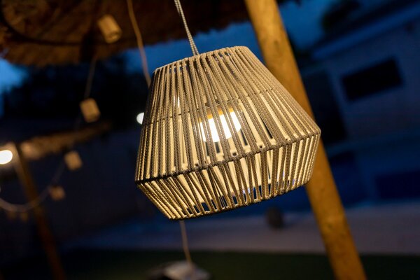 Newgarden Conta lampă suspendată LED, taupe, reglabil, Gri, Plastic, Modern