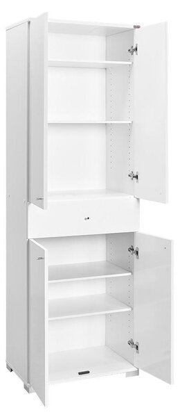 Dulap cu rafturi Aufalenzza (alb). 1108584