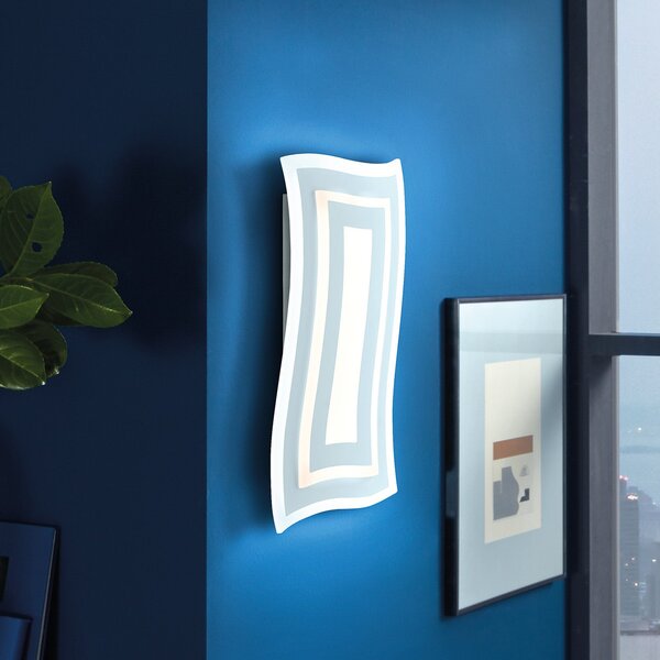 FISCHER & HONSEL Aplică cu LED Gorden, alb, înălțime 43 cm, metal, CCT, reglabil, Alb, Camera de zi / sufragerie, Metal, Modern