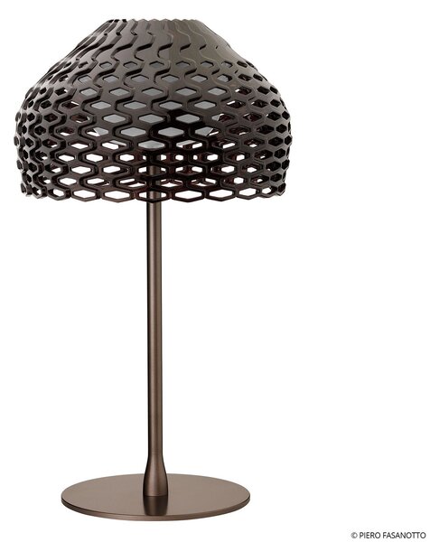 FLOS Tatou T Lampă de masă dimabilă, gri ocru, reglabil, Maro / Rugină, Camera de zi / sufragerie, Metal, Design