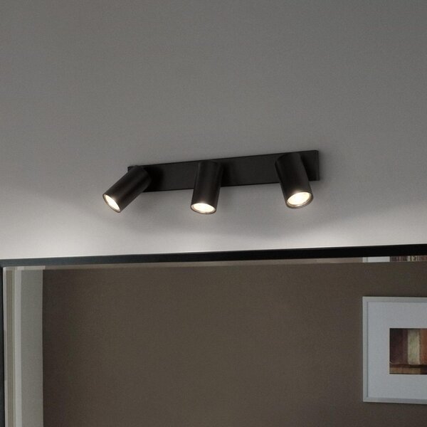 LEDVANCE Octagon Spot LED cu LED-uri, reglabil, trei becuri, negru, reglabil, Negru, Camera de zi / sufragerie, Metal, Modern
