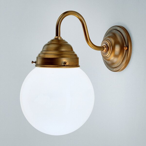 Berliner Messinglampen Larry aplică din alamă, reglabil, Bronz / Alamă Veche, Hol, Metal, Antichitate, Glob pentru exterior