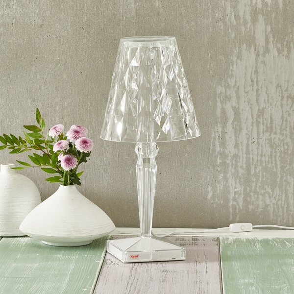 Kartell Big Battery - Lampă de masă IP20, transparentă, Transparent, Plastic, Design