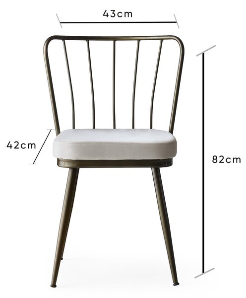 Set 2 scaune Ypsilon (Bej). 1072798